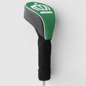 Vlag (variant) van Charlotte, NC Golfheadcover (Schuin)