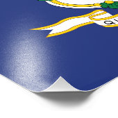 Vlag verbindingsstaat foto afdruk (Hoek)