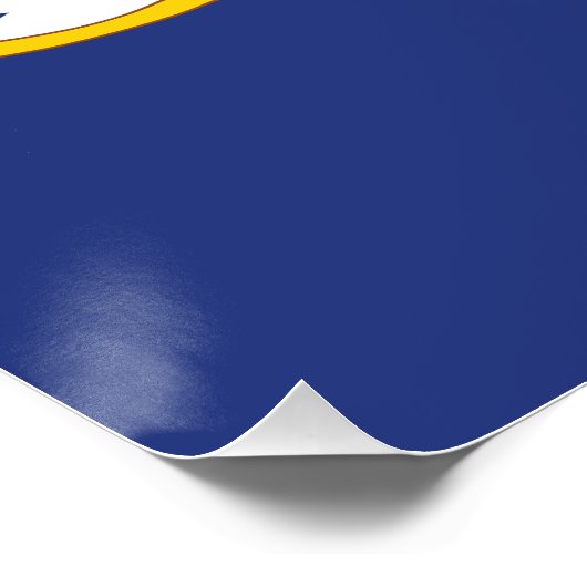 Vlag verbindingsstaat perfect poster (Hoek)