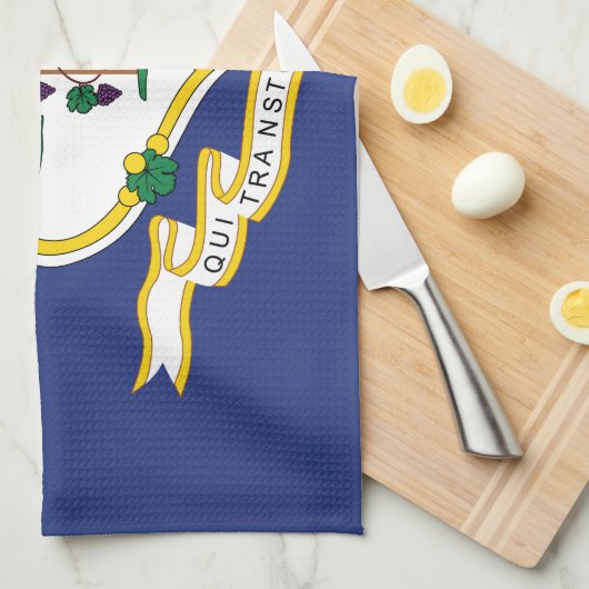 Vlag verbindingsstaat theedoek (Quarter Fold)