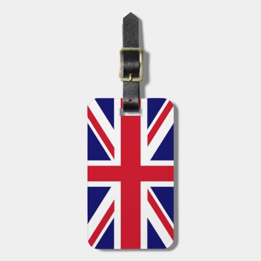 vlag Verenigd Koninkrijk Bagagelabel (Voorkant verticaal)