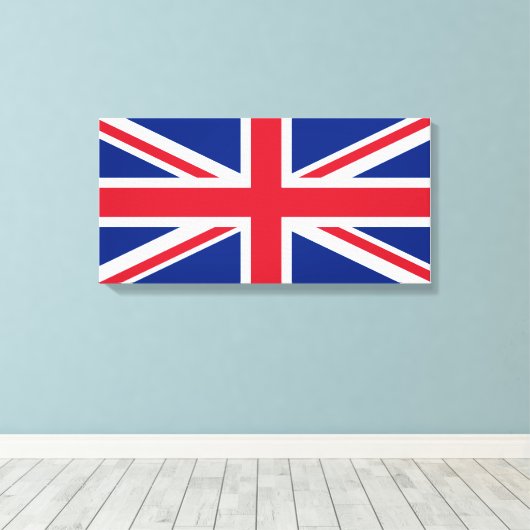 Vlag Verenigd Koninkrijk Canvas Afdruk (Insitu (Houten vloer))
