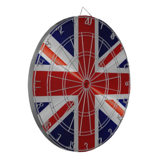 Vlag Verenigd Koninkrijk Dartbord (Voorkant Links)