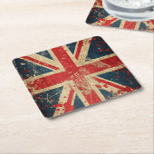 vlag Verenigd Koninkrijk Kartonnen Onderzetters (Schuin)