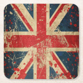 vlag Verenigd Koninkrijk Kartonnen Onderzetters (Voorkant)