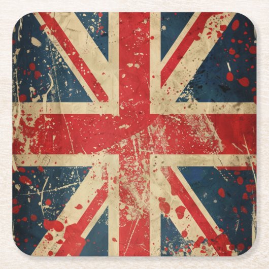 vlag Verenigd Koninkrijk Kartonnen Onderzetters (Voorkant)