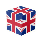 Vlag Verenigd Koninkrijk Kubus (Achter hoekig)