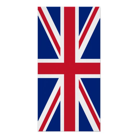 Vlag Verenigd Koninkrijk Perfect Poster (Voorkant)