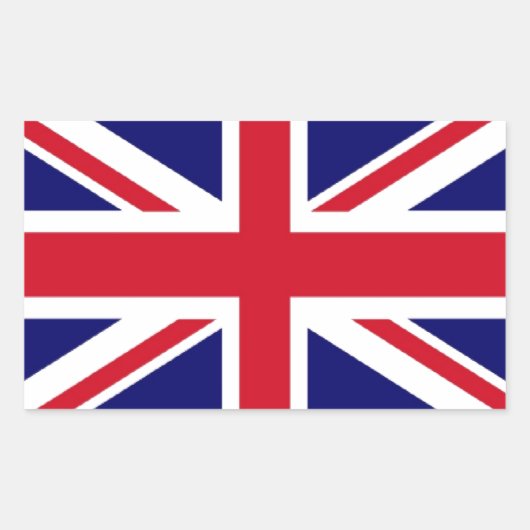 vlag Verenigd Koninkrijk Rechthoekige Sticker (Voorkant)
