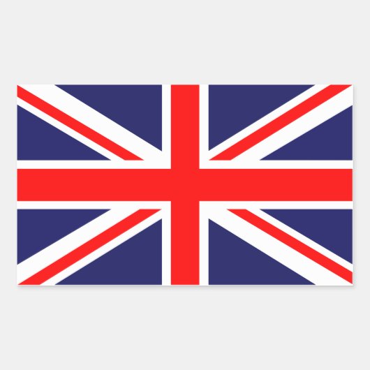 vlag Verenigd Koninkrijk Rechthoekige Sticker (Voorkant)