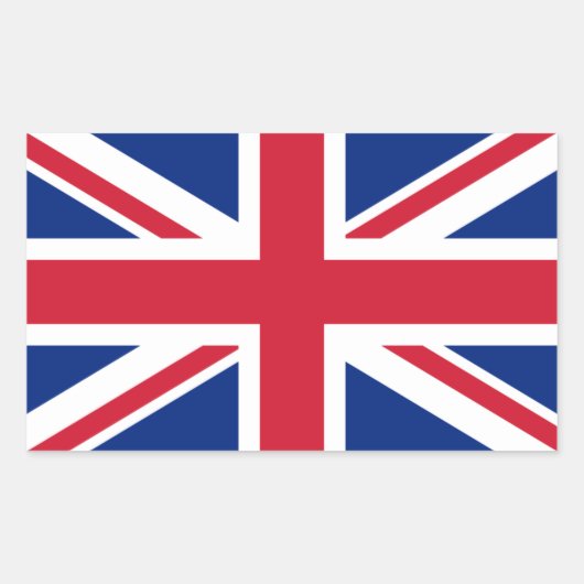 Vlag Verenigd Koninkrijk Rechthoekige Sticker (Voorkant)