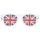 Vlag Verenigd Koninkrijk Retro Zonnebril (Voorkant)