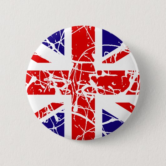 vlag Verenigd Koninkrijk Ronde Button 5,7 Cm (Voorkant)