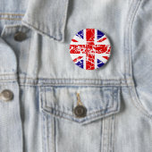 vlag Verenigd Koninkrijk Ronde Button 5,7 Cm (In situ)