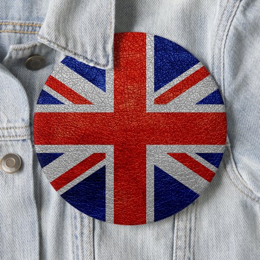 Vlag  Verenigd Koninkrijk Ronde Button 6,0 Cm (In situ)