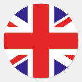 vlag Verenigd Koninkrijk Ronde Sticker (Voorkant)