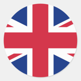 Vlag Verenigd Koninkrijk Ronde Sticker