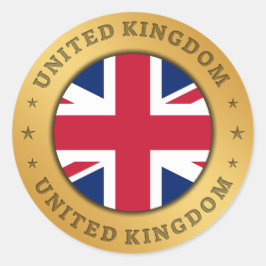 Vlag Verenigd Koninkrijk Ronde Sticker