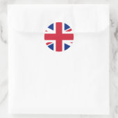 vlag Verenigd Koninkrijk Ronde Sticker (Tas)