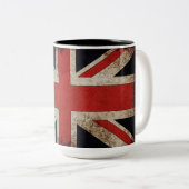  vlag Verenigd Koninkrijk Tweekleurige Koffiemok (Voorkant rechts)