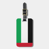 Vlag Verenigde Arabische Emiraten Bagagelabel (Voorkant verticaal)