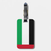 Vlag Verenigde Arabische Emiraten Bagagelabel (Achterkant verticaal)
