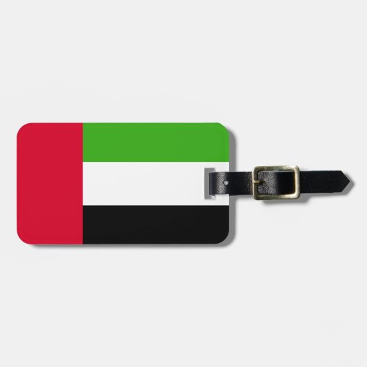 Vlag Verenigde Arabische Emiraten Bagagelabel (Voorkant horizontaal)