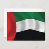 Vlag Verenigde Arabische Emiraten Briefkaart (Voorkant / Achterkant)