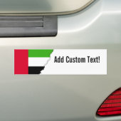 Vlag Verenigde Arabische Emiraten Bumpersticker (Op auto)