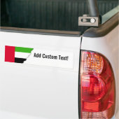 Vlag Verenigde Arabische Emiraten Bumpersticker (Op Truck)