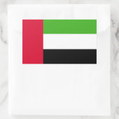 Vlag Verenigde Arabische Emiraten Rechthoekige Sticker (Tas)