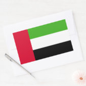 Vlag Verenigde Arabische Emiraten Rechthoekige Sticker (Envelop)