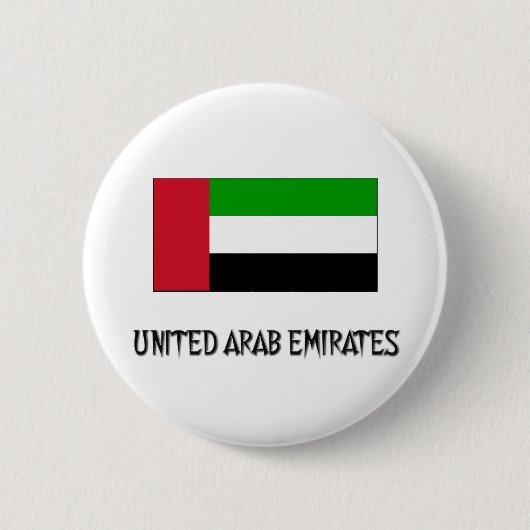 Vlag Verenigde Arabische Emiraten Ronde Button 5,7 Cm (Voorkant)