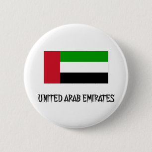 Vlag Verenigde Arabische Emiraten Ronde Button 5,7 Cm