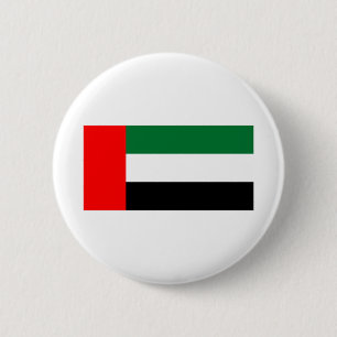 Vlag Verenigde Arabische Emiraten Ronde Button 5,7 Cm