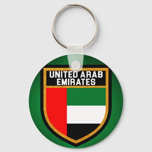 Vlag Verenigde Arabische Emiraten Sleutelhanger (Voorkant)