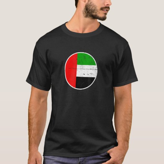 Vlag Verenigde Arabische Emiraten T-shirt (Voorkant)