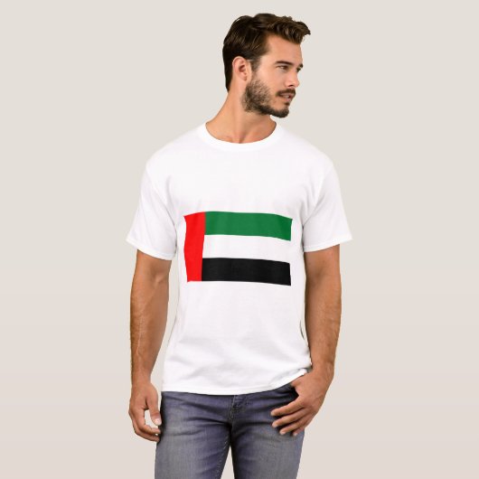 Vlag Verenigde Arabische Emiraten T-shirt (Voorkant volledig)