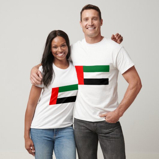 Vlag Verenigde Arabische Emiraten T-shirt (Unisex)