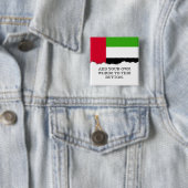 Vlag Verenigde Arabische Emiraten Vierkante Button 5,1 Cm (In situ)