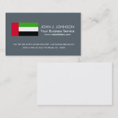 Vlag Verenigde Arabische Emiraten Visitekaartje (Voorkant / Achterkant)