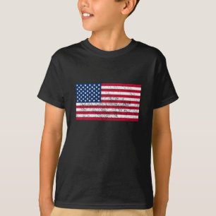 Vlag Verenigde Staten in nood T-shirt