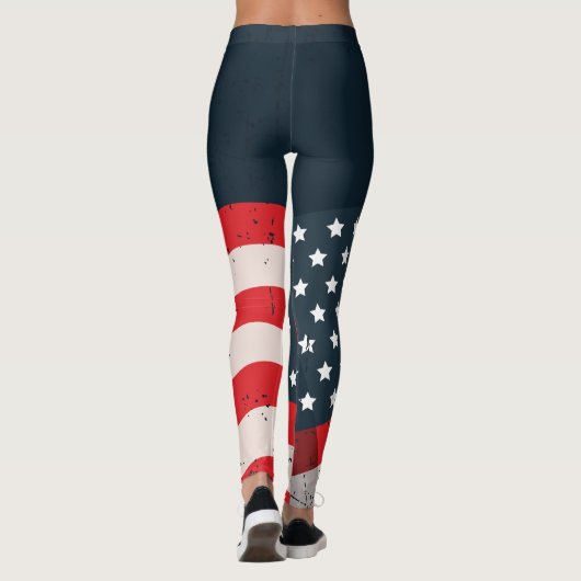  vlag Verenigde Staten Leggings (Achterkant)