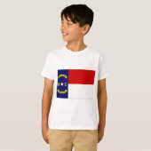 Vlag Verenigde Staten North Carolina T-shirt (Voorkant volledig)