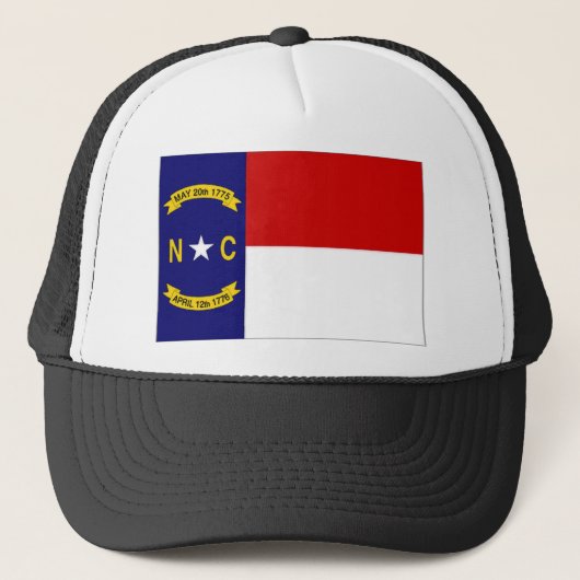Vlag Verenigde Staten North Carolina Trucker Pet (Voorkant)