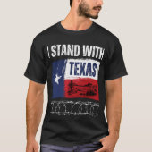 Vlag Verenigde Staten Staat van Texas I Stand Met  T-shirt (Voorkant)