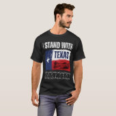 Vlag Verenigde Staten Staat van Texas I Stand Met T-shirt (Voorkant volledig)