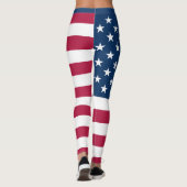 Vlag Verenigde Staten Stars & Stripes Custom USA Leggings (Achterkant)