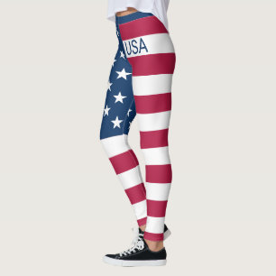Vlag Verenigde Staten Stars & Stripes Custom USA Leggings