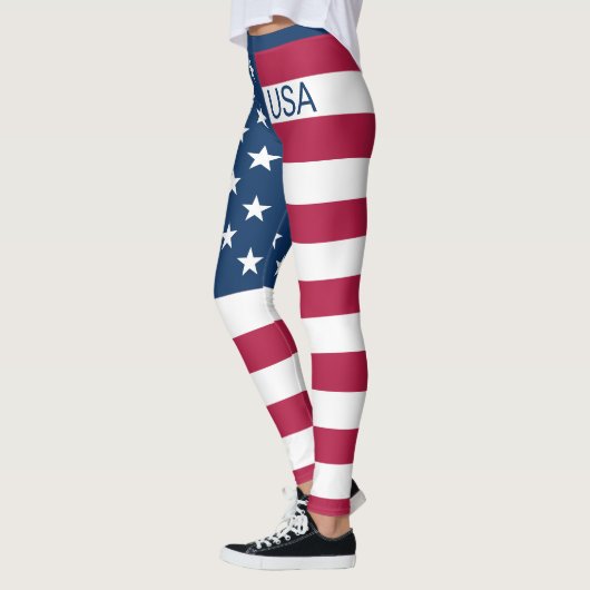 Vlag Verenigde Staten Stars & Stripes Custom USA Leggings (Links)